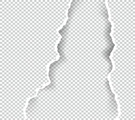 透明な背景に破れた紙 のイラスト素材 ベクタ Image