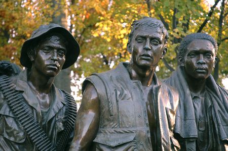Vietnam Memorial in the Fall