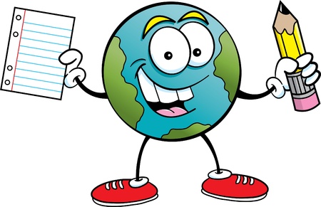 Schwarze Und Weisse Abbildung Der Erde Laufen Lizenzfrei Nutzbare