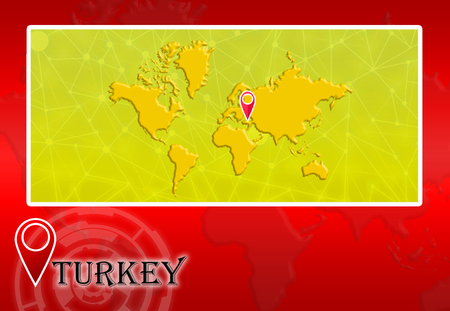 ポインターと場所を世界地図でトルコ の写真素材 画像素材 Image ポインターと場所を世界地図でトルコ の写真素材 画像素材 Image