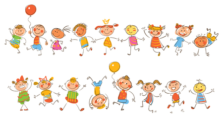 かわいい幸せな子供のイラスト のイラスト素材 ベクタ Image