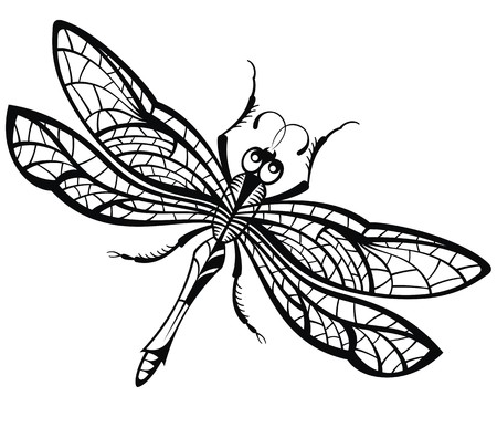 Résultat de recherche d'images pour "libellule dessin"