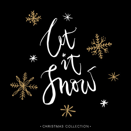 let it snow photo card