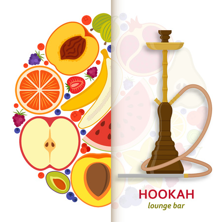 タバコとシシャを吸うためのパイプ付きフッカフラット 白い背景に隔離されています ベクトルイラスト のイラスト素材 ベクタ Image タバコとシシャを吸うためのパイプ付きフッカフラット 白い背景に隔離されています ベクトルイラスト のイラスト素材 ベクタ Image