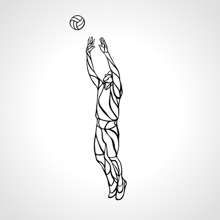 バレーボールのセッター シルエット ベクトル イラストのイラスト素材 ベクタ Image バレーボールのセッター シルエット ベクトル イラストのイラスト素材 ベクタ Image