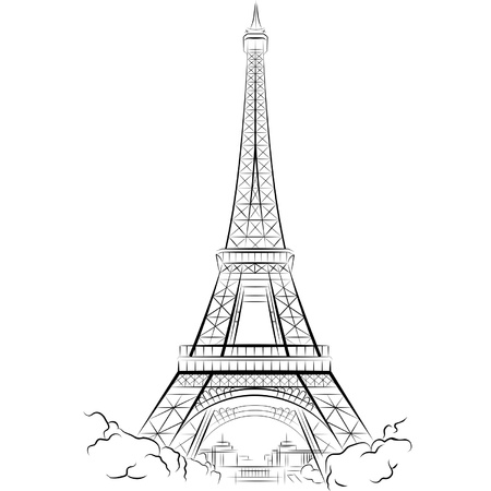 フランス パリのエッフェル塔のベクトル イラストのイラスト素材 ベクタ Image フランス パリのエッフェル塔のベクトル イラストのイラスト素材 ベクタ Image
