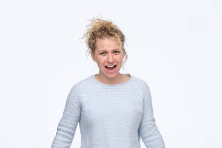 Screaming makeout curly blonde