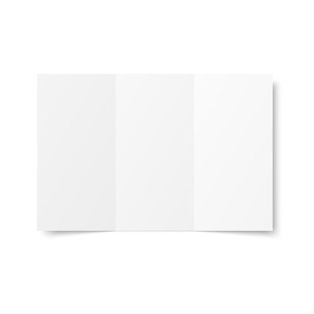 90947262 blank white tri fold booklet