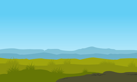 青い空イラスト ベクトル アートと自然風景のイラスト素材 ベクタ Image