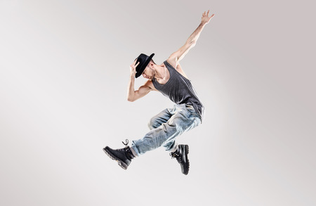 Fashion shot of a talented hip hop dancer Stock Photo