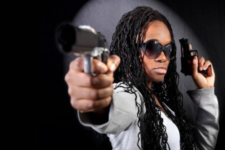 クールなアフロ アメリカン ギャング スター の写真素材 画像素材 Image