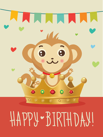 Joyeux Anniversaire Souhait Humour Amitie Carte De Voeux Image D Anniversaire Drole Joyeux Anniversaire Souhaits D Anniversaire Joyeux Anniversaire Image Carte De Joyeux Anniversaire Singe Et Couronne D Or Vecteur Animal Clip Art Libres De