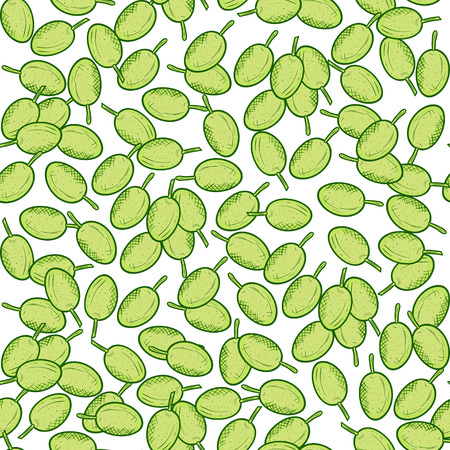 Neem berry seamless background Stock Photo