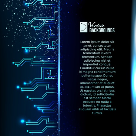 circuit background with light effect vector illustration royalty circuit backgrounds