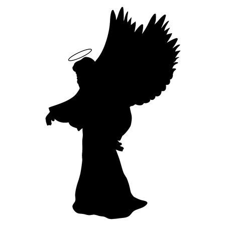 Archangel silhouette christmas angel religious christian - 87858820