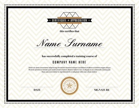 design for certificate of appreciation