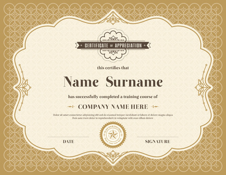 certificate of appreciation frame