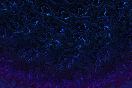 Abstract Glowing Waves On Black Background Fractal Texture In