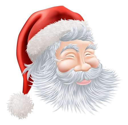 幸せな漫画クリスマス サンタの顔のイラストのイラスト素材 ベクタ Image 幸せな漫画クリスマス サンタの顔のイラストのイラスト素材 ベクタ Image