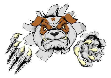 怖いクマ鋭い爪で背景をリッピングのイラスト素材 ベクタ Image 怖いクマ鋭い爪で背景をリッピングのイラスト素材 ベクタ Image