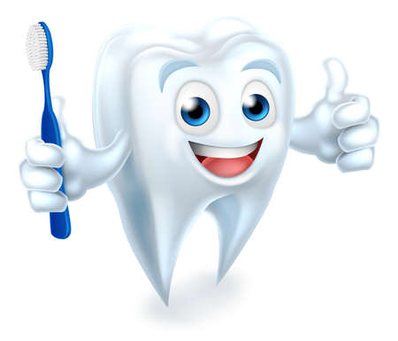 漫画かわいい歯歯科歯科医師マスコット キャラクター歯ブラシを押しを親指をやってのイラスト素材 ベクタ Image 漫画かわいい歯歯科歯科医師マスコット キャラクター歯ブラシを押しを親指をやってのイラスト素材 ベクタ Image