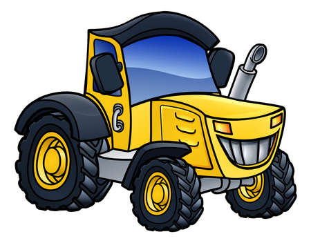 トラクター ファーム車漫画イラストのイラスト素材 ベクタ Image トラクター ファーム車漫画イラストのイラスト素材 ベクタ Image