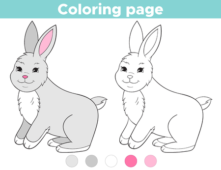 cartoon rabbit outline