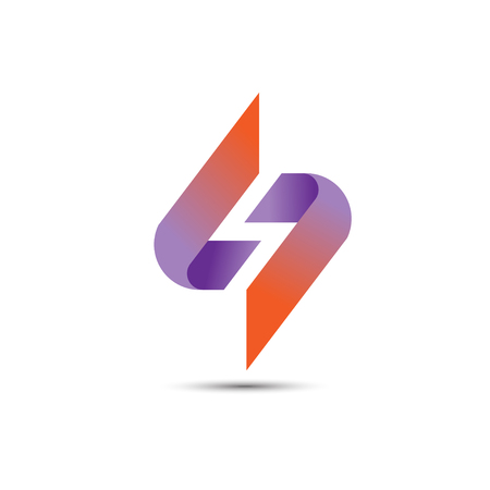 Best S Logo Letter Rainbow Vibrant Colors Colorful Modern Trendy Purple And Magenta Letters