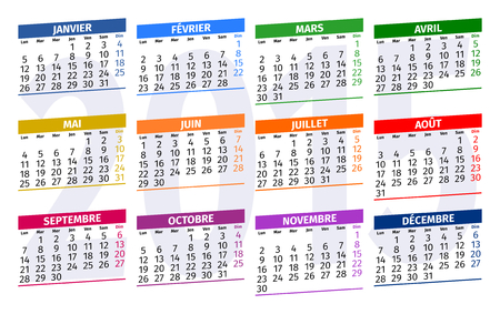 15 年イタリア カレンダー入力 3のイラスト素材 ベクタ Image