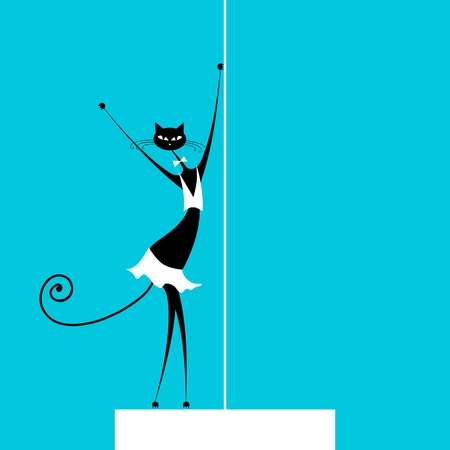 イラスト原画 ボロビク・ユリア 「キャットウーマン」