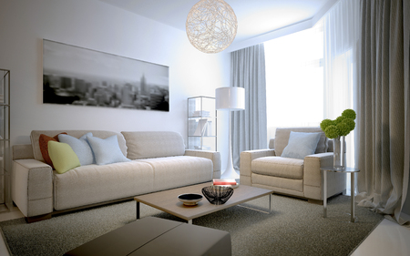 Scandinavian Living Room Trend. Construction Of A Living Room ... Scandinavian Living Room Trend. Construction Of A Living Room ...
