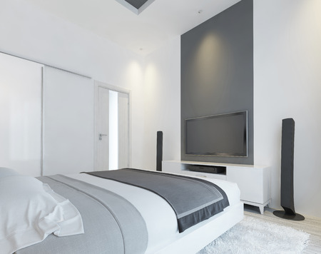 Design-Zimmer Modernes Zimmer Mit Holzmöbeln Zebrano Und Weißen ... Design-Zimmer Modernes Zimmer Mit Holzmöbeln Zebrano Und Weißen ...