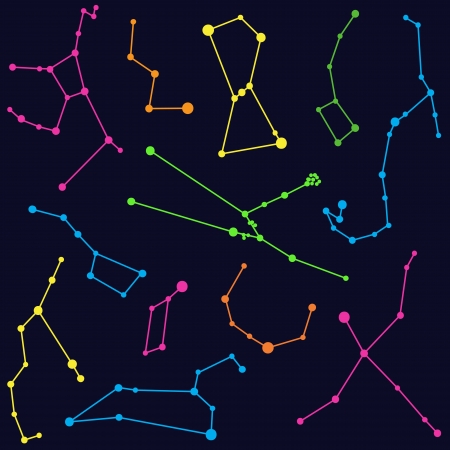 天文学 着色された星座イラスト 暗い背景 のイラスト素材 ベクタ Image 天文学 着色された星座イラスト 暗い背景 のイラスト素材 ベクタ Image