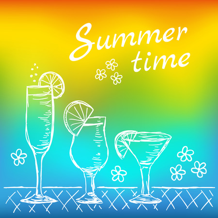 熱帯のエキゾチックなカクテルのイラスト 色とりどりの夏の時間のカクテル 落書きスタイル ベクトル のイラスト素材 ベクタ Image 熱帯のエキゾチックなカクテルのイラスト 色とりどりの夏の時間のカクテル 落書きスタイル ベクトル のイラスト素材 ベクタ Image