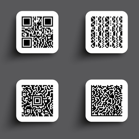 アイコン簡単な Qr コードのイラスト素材 ベクタ Image アイコン簡単な Qr コードのイラスト素材 ベクタ Image
