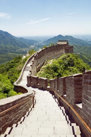 The beautiful view of the Great Wall of China Stockfoto