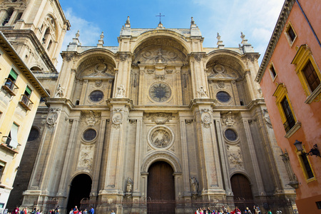 The famous cathedral in Granada, Andalusia, Spain Stockfoto