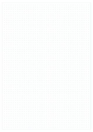 弾丸の雑誌はベクトル青点線グリッド グラフ用紙シームレス パターン印刷 ドット毎の 5 Mm を使用できます のイラスト素材 ベクタ Image