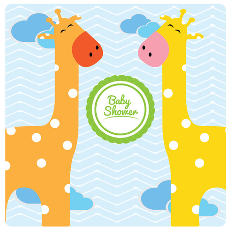 Tarjeta De Ducha Color Bebe Con Un Par De Maracas Ilustracion Vectorial Ilustraciones Vectoriales Clip Art Vectorizado Libre De Derechos Image 7353