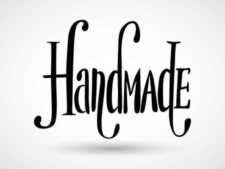 手作り文字エンブレムのベクトル図のイラスト素材 ベクタ Image