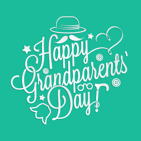 happy grandfather s day lettering for your greeting card design
