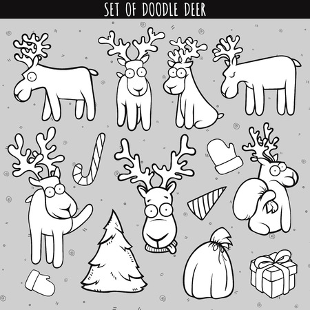 トナカイ クリスマス アイコンです 優雅な鹿のコレクションです 休日のベクトル図 のイラスト素材 ベクタ Image トナカイ クリスマス アイコンです 優雅な鹿のコレクションです 休日のベクトル図 のイラスト素材 ベクタ Image