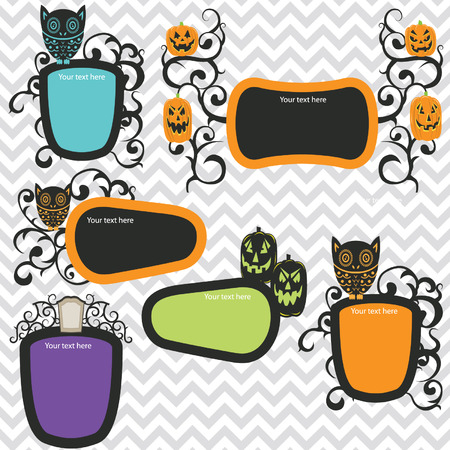 halloween frames invitation royalty free cliparts vectors and