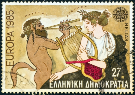 ギリシャ年頃 1985年 マルシュアス ギリシア神話のサテュロスはアポロ古代音楽や芸術の神に対して彼の生活費音楽挑戦アウロス ダブル フルートを再生します ギリシャ郵送プリント ヴィンテージ切手の図 の写真素材 画像素材 Image ギリシャ年頃 1985年 マルシュアス ギリシア神話のサテュロスはアポロ古代音楽や芸術の神に対して彼の生活費音楽挑戦アウロス ダブル フルートを再生します ギリシャ郵送プリント ヴィンテージ切手の図 の写真素材 画像素材 Image