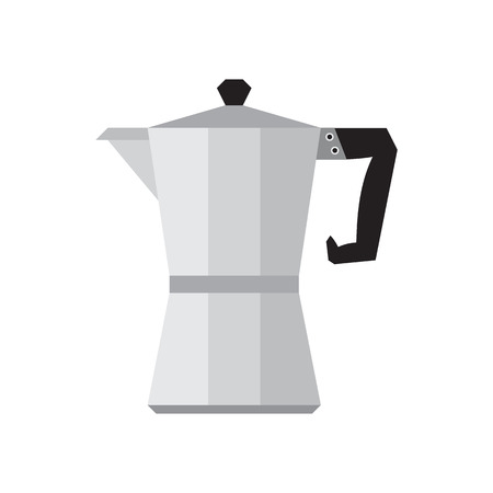 Coffee Percolator On White Background Vector Illustration Coffee Percolator On White Background Vector Illustration