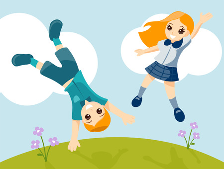 Children Playing in the Fields