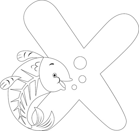 X 線魚の特徴ぬりえページ イラスト の写真素材 画像素材 Image X 線魚の特徴ぬりえページ イラスト の写真素材 画像素材 Image