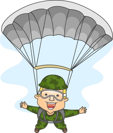 偽装の兵士 攻撃をマウントのイラスト の写真素材 画像素材 Image