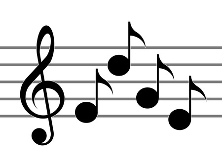 treble clef no background