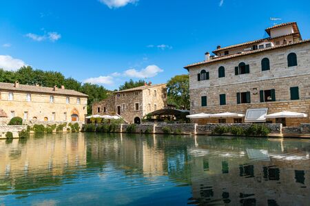 Antique Thermal Baths In The Medieval Village Bagno Vignoni